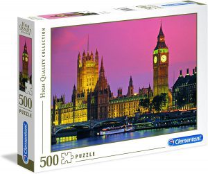 Los mejores puzzles del Big Ben de Londres - Puzzle del Big Ben de noche de 500 piezas de Clementoni