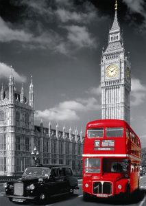 Los mejores puzzles del Big Ben de Londres - Puzzle del Big Ben en blanco y negro de 1500 piezas de Educa
