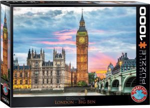 Los mejores puzzles del Big Ben de Londres - Puzzle del Big Ben y Parlamento de 1000 piezas de Eurographics