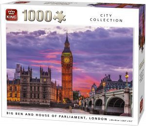 Los mejores puzzles del Big Ben de Londres - Puzzle del Big Ben y Parlamento de 1000 piezas de King