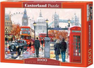 Los mejores puzzles del Big Ben de Londres - Puzzle del Big Ben y monumentos de 1000 piezas de Castorland