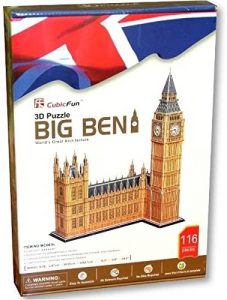 Los mejores puzzles del Big Ben en 3D de Londres - Puzzle del Big Ben en 3D de 116 piezas de CubicFun