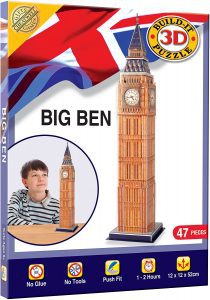 Los mejores puzzles del Big Ben en 3D de Londres - Puzzle del Big Ben en 3D de 47 piezas de Cheatwell