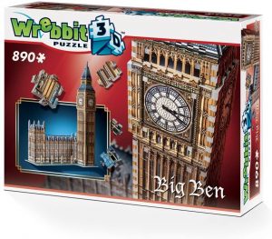 Los mejores puzzles del Big Ben en 3D de Londres - Puzzle del Big Ben en 3D de 890 piezas de Wrebbit 3D