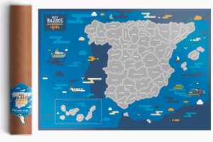 Los mejores puzzles del Mapa de EspaÃ±a - Puzzle de Mapa rascable de EspaÃ±a de Rasca Viajeros