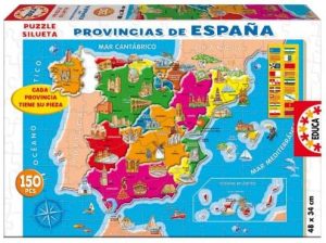 Los mejores puzzles del Mapa de España - Puzzle de provincias de Mapa de España de 150 piezas de Educa