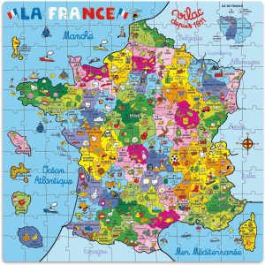 Los mejores puzzles del Mapa de Francia - Puzzle de mapa de Francia de 144 piezas de Vilac