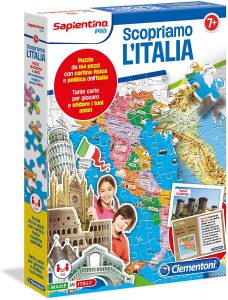 Los mejores puzzles del Mapa de Italia - Puzzle de mapa de Italia de 104 piezas de Clementoni