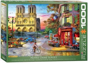 Puzzle de dibujo de Notre Dame de 1000 piezas