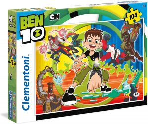 Puzzle de personajes de Ben 10 de 104 piezas de Clementoni - Los mejores puzzles de Ben 10 de dibujos animados