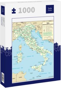 Puzzle Mapa De Italia Lais De 1000 Piezas