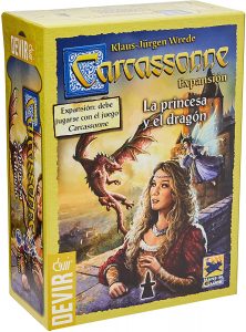 Expansión Carcassonne La princesa y el dragón - Juegos de mesa de Carcassonne - Los mejores juegos de mesa de estrategia de Carcassonne