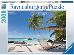 Puzzle de Hamaca en la Playa de 2000 piezas de Ravensburger - Los mejores puzzles de Hawái - Hawaii - Puzzle de Hawaii