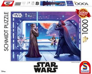 Puzzle De Obi Wan Kenobi Vs Darth Vader De Star Wars De Thomas Kinkade De 1000 Piezas De Schmidt