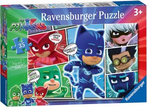 Puzzle de Pj Masks viñetas de 35 piezas de Ravensburger - Los mejores puzzles de Pj Masks de dibujos animados