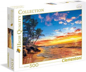 Puzzle de Playa Tropical de 500 piezas de Clementoni - Los mejores puzzles de playas - Puzzle de playa