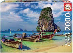 Puzzle de Playa de Tailandia de 2000 piezas de Educa - Los mejores puzzles de playas - Puzzle de playa