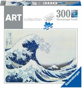 Puzzle de la Gran Ola de Kanagawa de Hokusai Katsushika de 300 piezas de Ravensburger - Los mejores puzzles de The Great Wave - La Gran Ola