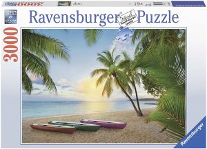 Puzzle de paraíso Tropical de 3000 piezas de Ravensburger - Los mejores puzzles de playas