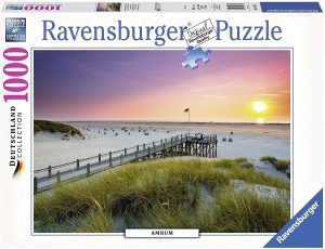 Puzzle de playa al atardecer de 1000 piezas de Ravensburger - Los mejores puzzles de playas - Puzzle de playa