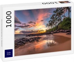 Puzzle de playa de Hawaii al atardecer de 1000 piezas de Lais - Los mejores puzzles de Hawái - Hawaii - Puzzle de Hawaii