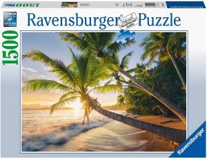 Puzzle de playa tropical de 1500 piezas de Ravensburger - Los mejores puzzles de playas - Puzzle de playa