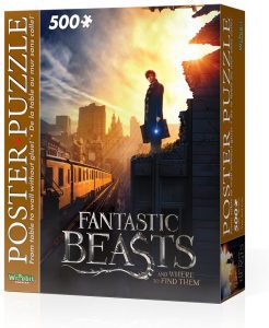 Puzzle de póster de Animales fantásticos de 500 piezas de Wrebbit 3D - Los mejores puzzles de Fantastic Beasts de Harry Potter