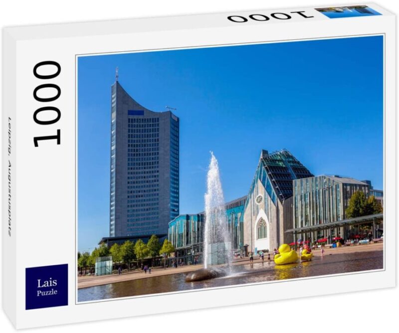 Lais Puzzle 'Augustusplatz Leipzig' 1000 Teile – Hochwertiges Puzzle Mit Brilliantem Druck & Stabiler Schachtel
