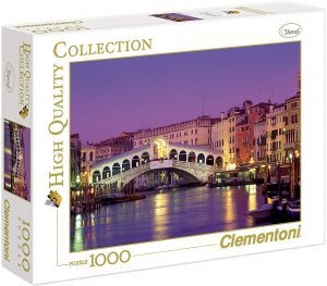 Puzzle del Puente Rialto de Venecia de noche de 1000 piezas de Clementoni - Los mejores puzzles del Ponte Rialto - Puzzle del Puente Rialto