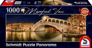 Puzzle del Puente Rialto de Venecia de noche de 1000 piezas de Schmidt de Panorama - Los mejores puzzles del Ponte Rialto - Puzzle del Puente Rialto