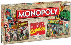 Monopoly de Marcel Comics ClÃ¡sico en inglÃ©s de Marvel - Juegos de mesa de Marvel - Los mejores juegos de mesa de los Vengadores de Marvel