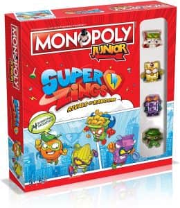 Juego de Monopoly Junior Superzings - Juegos de mesa de Monopoly para niÃ±os - Los mejores juegos de mesa de Monopoly Junior