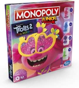 Juego de Monopoly Junior Trolls 2 - Juegos de mesa de Monopoly para niños - Los mejores juegos de mesa de Monopoly Junior