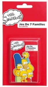 Juego de mesa de cartas de 7 familias de los Simpsons de The Simpsons - Los mejores juegos de cartas de 7 familias