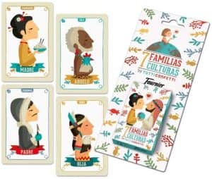 Juego de mesa de cartas de familias de 7 culturas de Tutti Confetti - Los mejores juegos de cartas de 7 familias