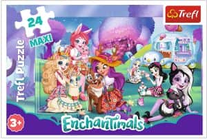 Puzzle Maxi de Enchantimals de 24 piezas de Trefl - Los mejores puzzles de Enchantimals de dibujos animados