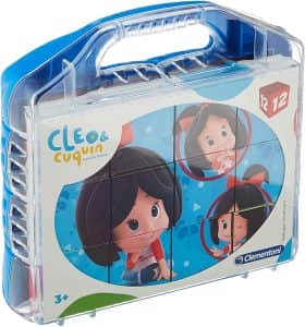 Puzzle de Cleo y Cuquin de 12 piezas de cubo de Clementoni - Los mejores puzzles de Cleo y Cuquin