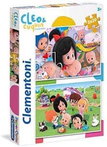 Puzzle de Cleo y Cuquin de 2x20 piezas de Clementoni 2 - Los mejores puzzles de Cleo y Cuquin
