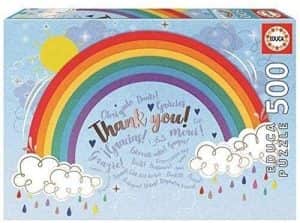 Puzzle de arcoiris de colores de 500 piezas de Educa - Los mejores puzzles de colores del mercado