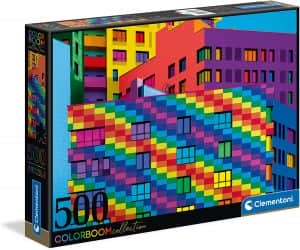 Puzzle de edificio de colores de 500 piezas de Clementoni - Los mejores puzzles de colores del mercado