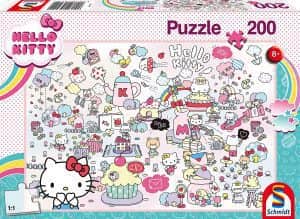 Puzzle de emoticonos de Hello Kitty de 200 piezas de Schmidt - Los mejores puzzles de Hello Kitty