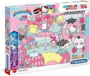Puzzle de parque de Hello Kitty de 104 piezas de Clementoni - Los mejores puzzles de Hello Kitty