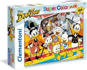 Puzzle de personajes de Duck Tales de Patoaventuras 104 piezas de Clementoni - Los mejores puzzles de Ducktales de dibujos animados