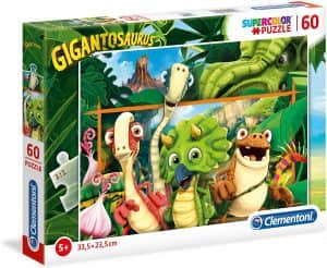Puzzle de personajes de Gigantosaurus de 60 piezas de Clementoni - Los mejores puzzles de Gigantosaurus de dibujos animados