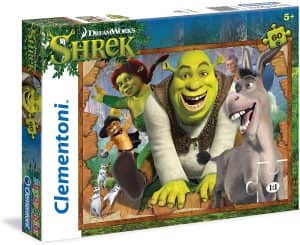 Puzzle de personajes de Shrek de 60 piezas de Clementoni - Los mejores puzzles de Shrek de dibujos animados