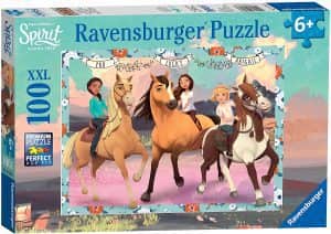 Puzzle de personajes de Spirit de 100 piezas de Ravensburger - Los mejores puzzles de Spirit de dibujos animados