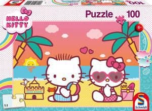 Puzzle de playa de Hello Kitty de 100 piezas de Schmidt - Los mejores puzzles de Hello Kitty