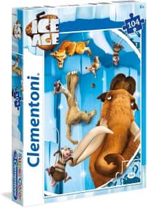 Puzzle de protagonistas de Ice Age de 104 piezas de Clementoni - Los mejores puzzles de Ice Age de dibujos animados