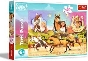 Puzzle de protagonistas de Spirit de 160 piezas de Trefl - Los mejores puzzles de Spirit de dibujos animados