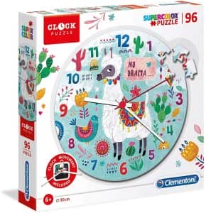 Puzzle de reloj Llama de 96 piezas de Clementoni - Los mejores puzzles de reloj - Clock Puzzle